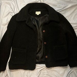 Love Riche Black Sherpa Jacket